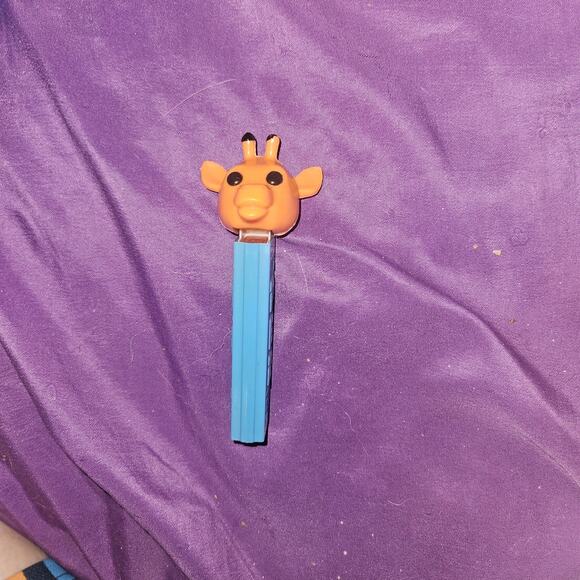 RARE Vintage 1968 Pez GIRAFFE Orange Teal Blue No Feet Dispenser Austria 3.4 - Picture 1 of 4